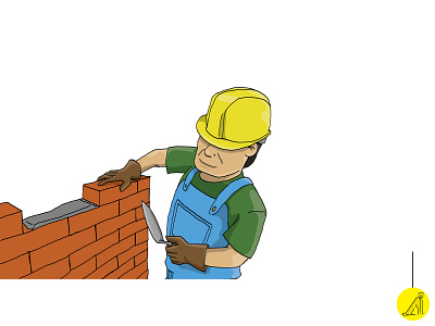 worker 3 design flat illustration minimal