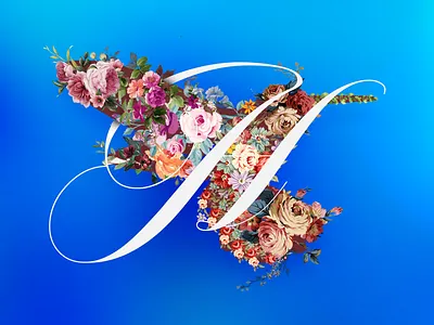 Floral Collage adobe art artwork design dribbble gradients graphic design photoshop typography