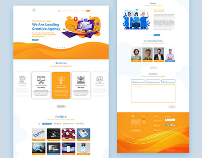 Agency Web Ui Design eye catching it company modern shahriar hossain saikat ui ux