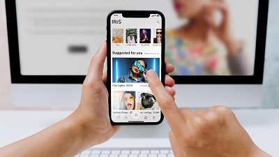 Iris, e-commerce glasses app app branding ecommerce app eyeglasses shopping shopping app ui ux