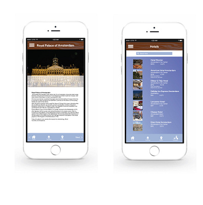 Newlands: Tourist Guide app app design design google illustration iphone typography ui