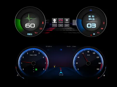 Cluster Meter Concept cluster meter design ui ux