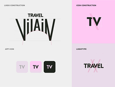 Branding for Travel Vilain branding lettering logo logo design logomark logotype typogaphy