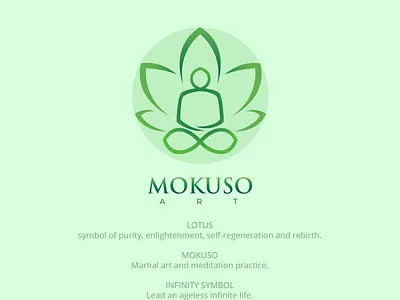 Mokuso Art logo art logo martial logo meditation logo mokuso logo yoga logo