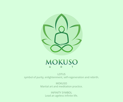Mokuso Art logo art logo martial logo meditation logo mokuso logo yoga logo