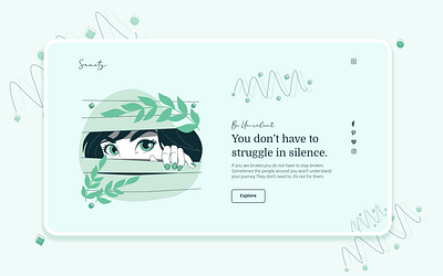 Sanity; Web UI for Getting Council. branding dailyui designs dribbble illustration mental health awareness mentalhealth simple design simplistic typography ui uidesign ux ux design vector web design website design website mockup website template