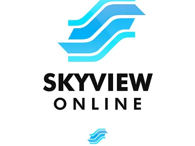 Sky view flow logo network logo online logo sv logo sv network logo