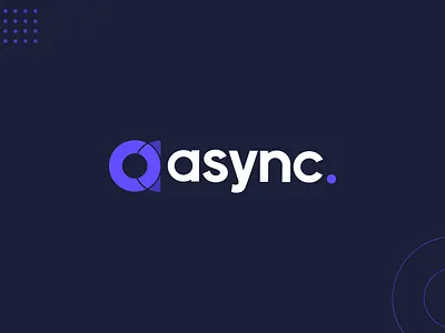 Async Logo animation branding design gif icon identity logo logodesign logomark