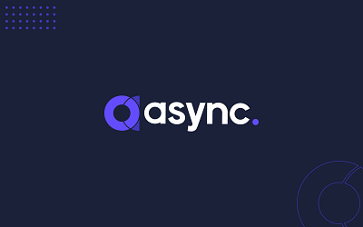 Async Logo animation branding design gif icon identity logo logodesign logomark