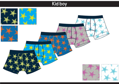 Kids Underwear apparealdesign design fashion design flatdesign pattern design summer technicaldesig underwear