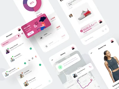 Mobile shop app app chat delivery mobile shop shopping shopping app ui ux