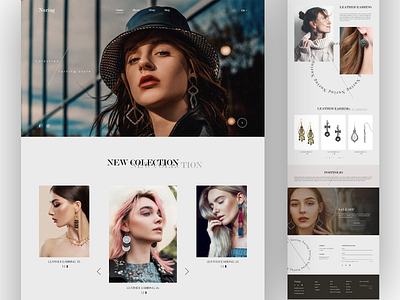 Earring Web adobe xd ui ux