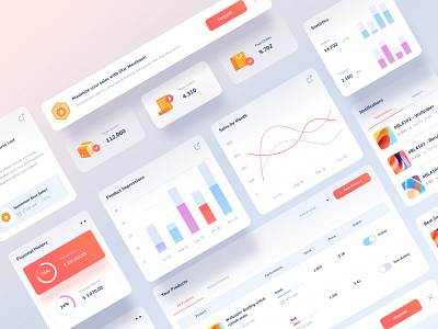 Product sales dashbaord ui kit app chart clean dashboard desktop element graphic illustration image ios kit landing mobile modern orange product profile sales ui website