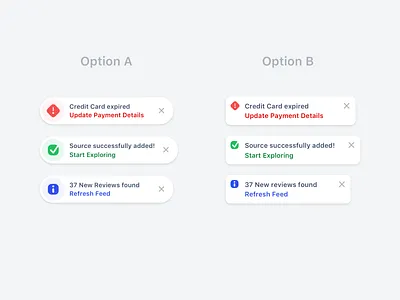 Toast Notifications Concepts alert alerts app design notifications popup product product design system toasts ui web