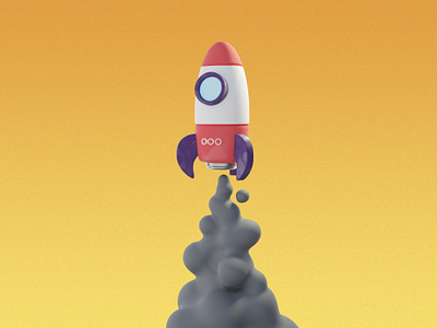 Rocket Launch 3d 3d art 3d model b3d blender blender3d launch rocket smoke