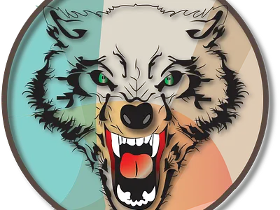 Wolf illustration adobe illustrator graphic design illustration