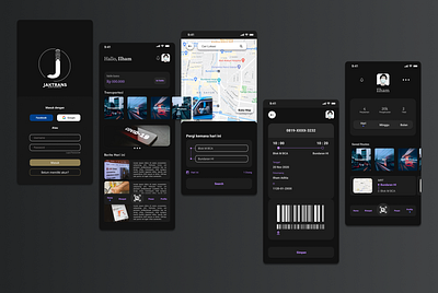 Public Transportation Jakarta app design mobile app mobile app design mobile design mobile ui uidesign uiux uiuxdesign uiuxdesigner