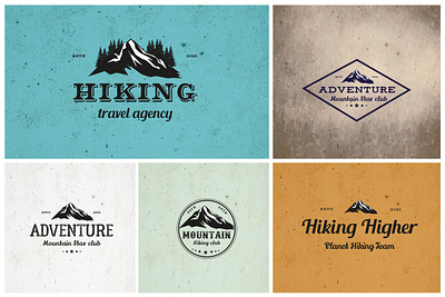 Vintage Hiking/Adventure logo adventure bdthemes design logo logo design logodesign mountain logo professional design