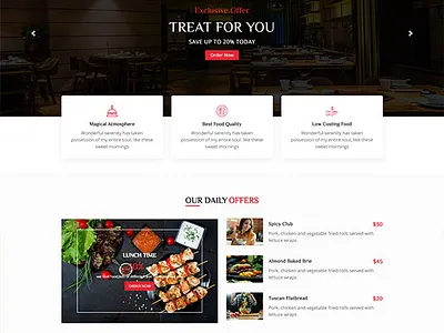 Free Restaurant Website Template free template free templates free website template html html template