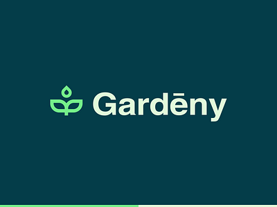 Gardēny | Identity design for a gardening service brand identity branding derivation design family business flat gardening green identity design logo natural service simple logo