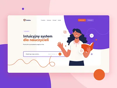 EduBox - concept concept design education header illustration inspiration layout ui webdesign website