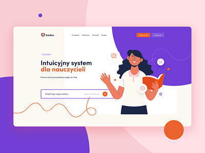 EduBox - concept concept design education header illustration inspiration layout ui webdesign website