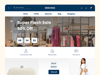 Main Page design landing shopping store ui ui design ux ux design web website