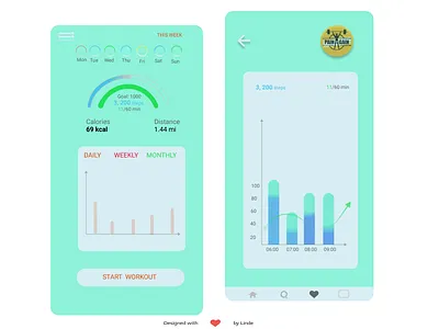 Weekly UI ::03AB - Fitness Activity Tracker Edit design ui ux
