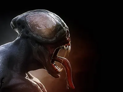 Monster alien character design cinema 4d monster zbrush zbrush pixlogic