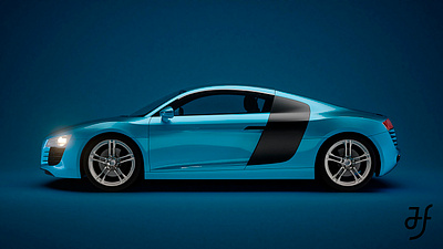 audi r8 poster 3d render 3d product design cinema 4d redshift3d