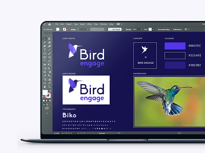Bird Engage Logo bird bird icon bird logo brand brand identity branding design designing designinspiration icon illustration logo minimal typography