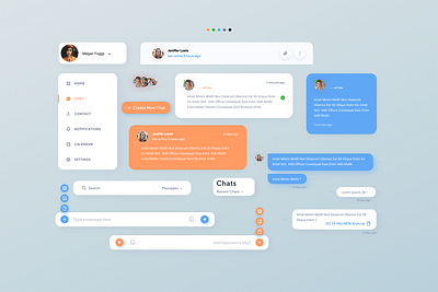 Chat Dashboard app UI Elements app ui elements card card ui element chat dashboard app design chat ui elements figma figmadesign freebie freedownload freefigmacomponents freeuielements message message app popup ui elements uidesign uiux user