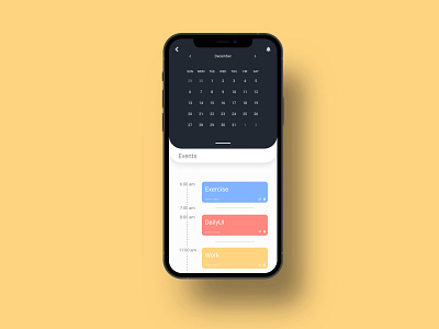 DailyUI #038 app calendar dailyui design ui uiux ux