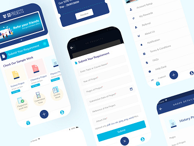 SD Projects App Design app design app ui branding design ecommerce exam exam app logo minimal projects app study app studying test app trending ui ui ux ui ux design uidesign