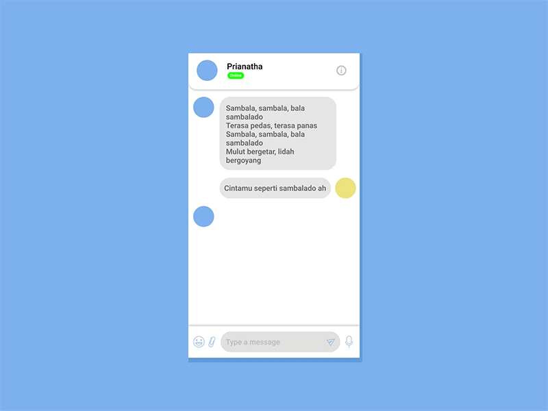 Direct Message Interface animation branding daily ui dailyuichallenge design flat graphic design interface message minimal typography ui vector