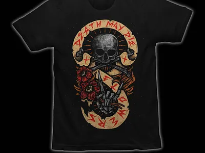 SOLD artwork band merch band merchandise clothing design dark art dark artist dark illustration horror art horror artwork illustration macabre merch design sebrodbrick skull skull art t shirt design