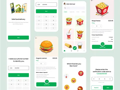 Grocery food app design figma figmadesign hero icon illustration illustrator mobile app ui ui design ui designers ux vector