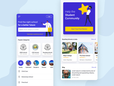 Online School Landing Page