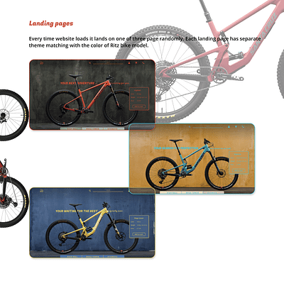 Ritz bikes Homepage casestudy ecommerce landing page design landingpage uidesign uiux uxdesign webdesign website design