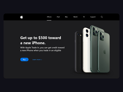 UI Practise | Apple Landing Page design figma ui warmup