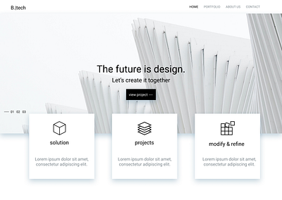 Architecture firm wesite architecture blackandwhite design designs hero section homepagedesign logo minimal typography ui uiux web web design website white