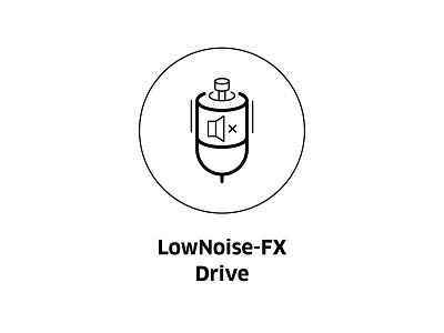 LowNoise-FX Drive ( vector icon ) art drawing engine engineering icon icons illustration insignia line line art lineart low motor noise symbol tech vector