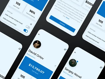 Pilot Project app design typography ui ux