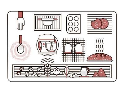 Icons design cookies design food illustration geometric design graphicdesign icon icon design identity illustration illustrator vector