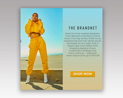 Banner for The Brandnet store banner banner ad banner ads banner design banners design designer social media banner ui ui design web design web designer webdesign