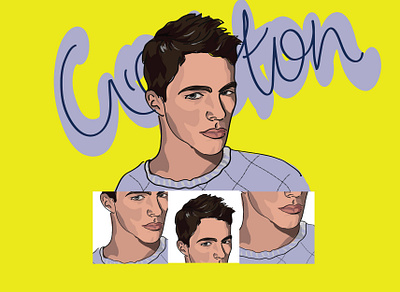 Digital Potrait- colton Haynes ai coltonhaynes design digital art digitalart drawing illustration potrait vector