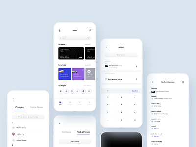 Chronos Bank app bank bank app bank card banking banking app clean finance finance app financial fintech fintech app interface ios minimalistic mobile mobile app mobile app design ui ux