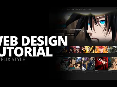 Web Design Tutorial on Adobe XD adobe adobe xd anime clean tutorial ui ui design user experience user interface ux ux design web design website