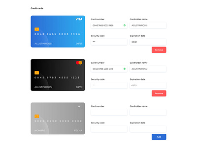 Payment Method card creditcard payment ui ux web design