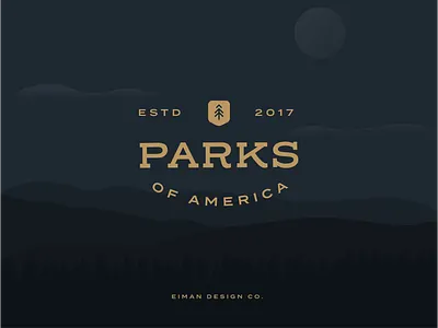 Parks of America Emblem badge emblem emblem logo emblems national park national parks outdoors parks vintage